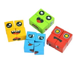 Face Change Wooden Rubik's Cube | Builds Motor Skills