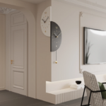 Double Sided Corner Wall Clock