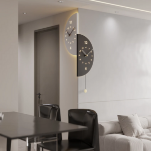 Double Sided Corner Wall Clock