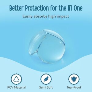 Transparent Silicone Corner Protectors – Baby Safety Edge Guards (Pack of 10)
