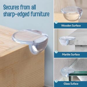 Transparent Silicone Corner Protectors – Baby Safety Edge Guards (Pack of 10)