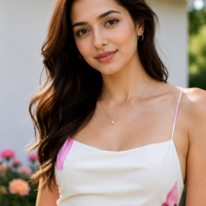 Pink Blossom Midi Dress